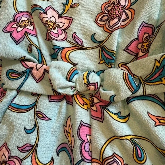 OshKosh B'gosh Floral One Piece - Pink and Blue - Picture 4 of 7